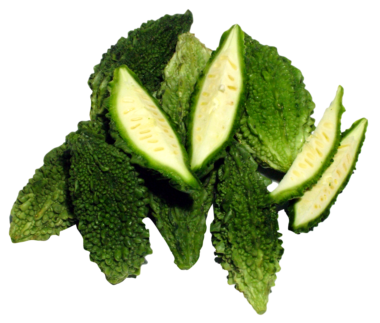 Gourd Sliced Bitter Half Transparent PNG Image