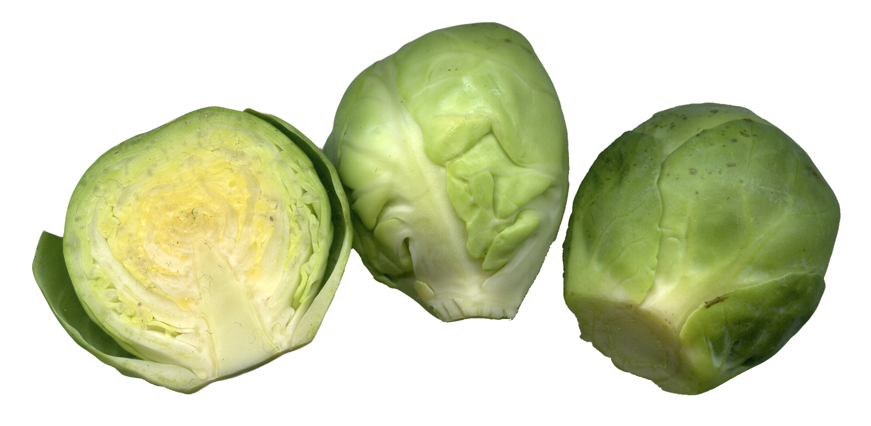 Sprouts Brussels Half Transparent PNG Image