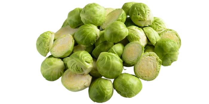 Sprouts Brussels Half Transparent PNG Image