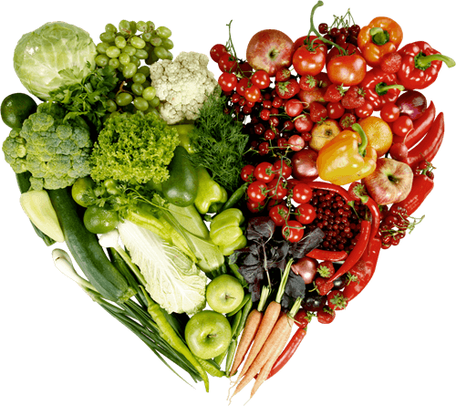Fresh Vegetables Heart Transparent PNG Image