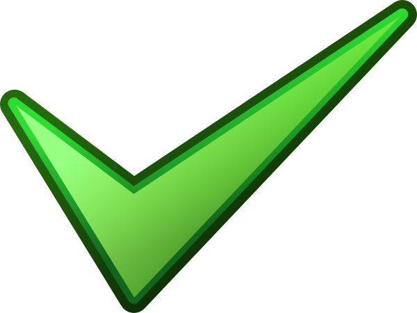 Green Tick Transparent PNG Image