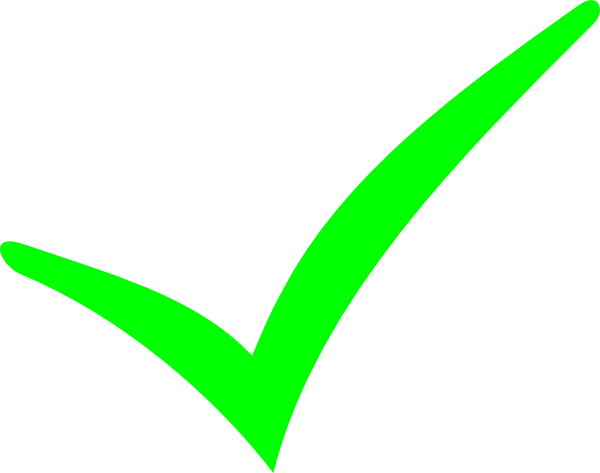 Green Tick Transparent PNG Image