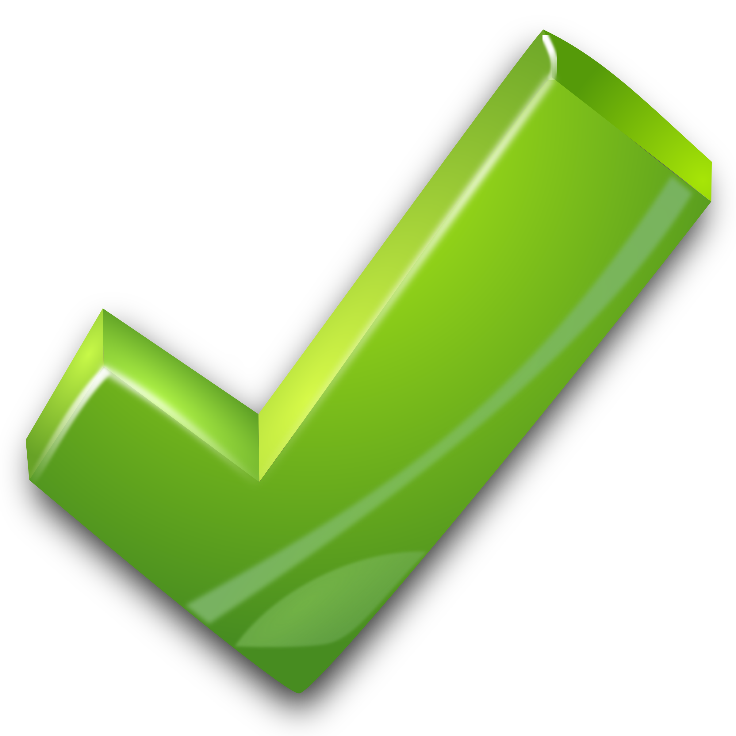 Green Tick Transparent PNG Image