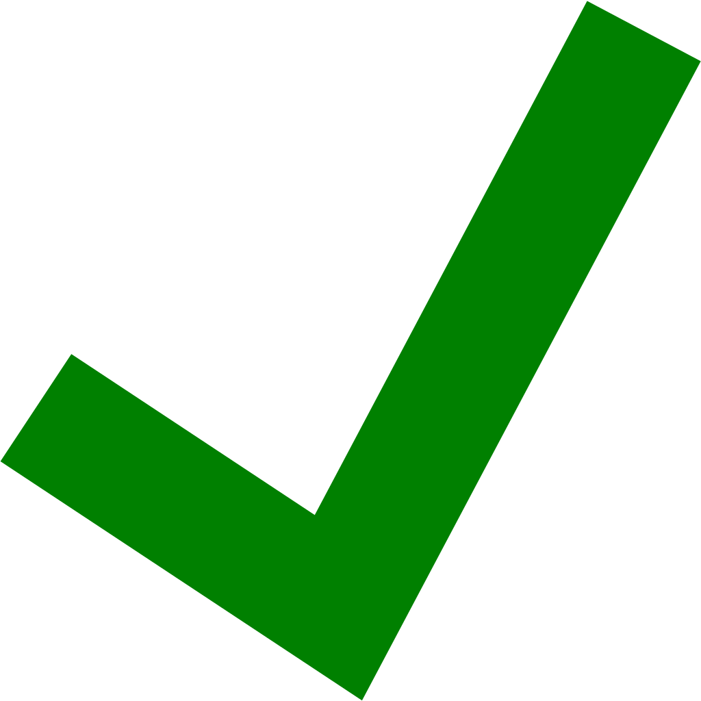 Green Tick Transparent PNG Image