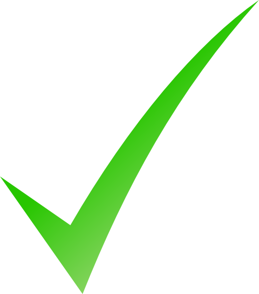 Green Tick Transparent PNG Image