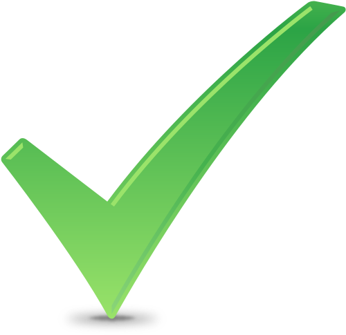 Green Tick Transparent PNG Image