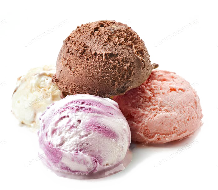 Ice Cream Balls Transparent PNG Image