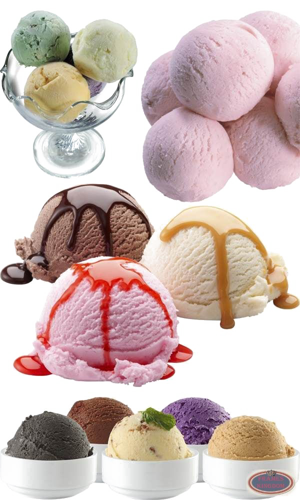 Ice Cream Balls Transparent PNG Image