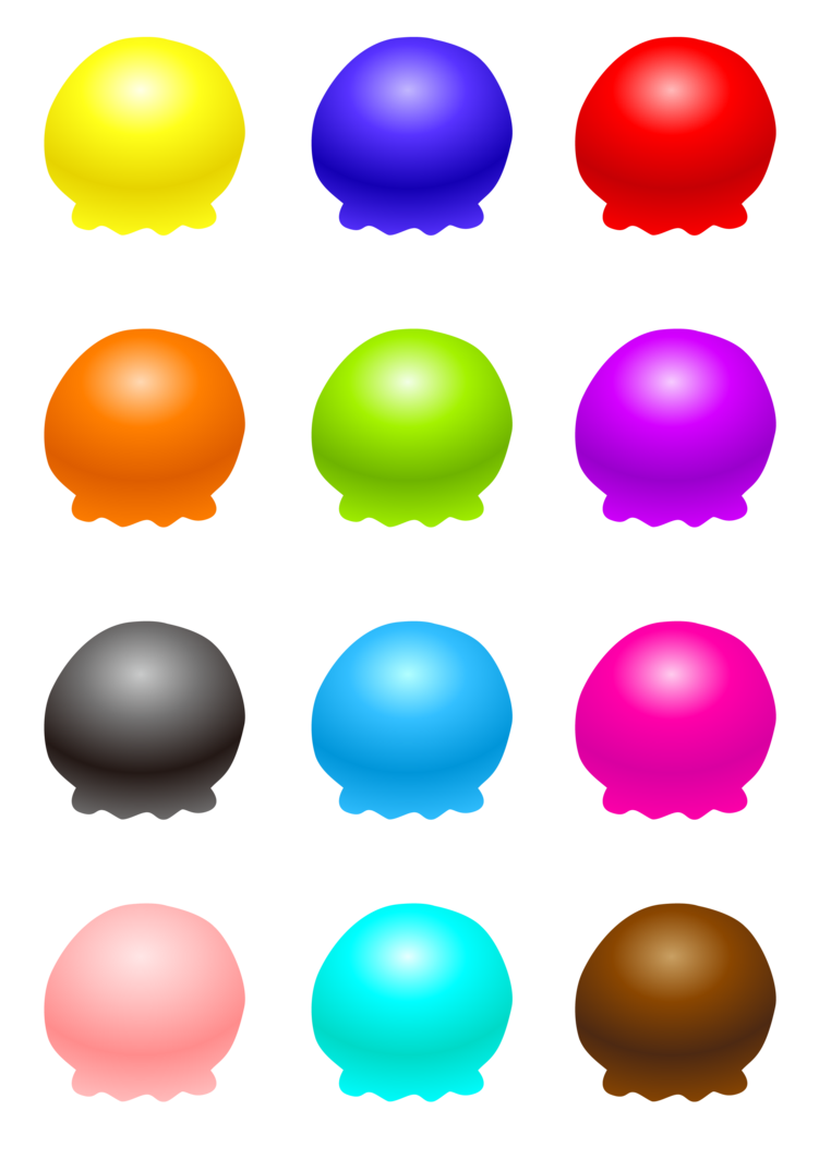 Ice Cream Balls Transparent PNG Image