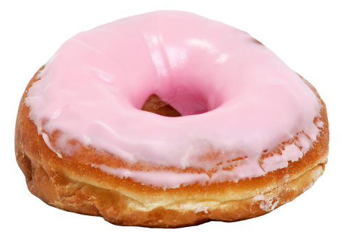 Pink Donut Transparent PNG Image