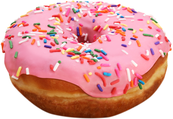Pink Donut Transparent PNG Image