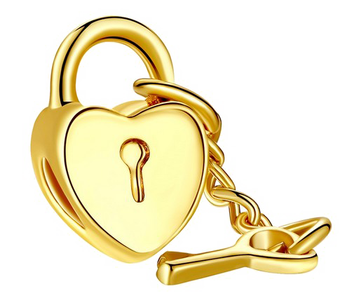 Heart Key Transparent PNG Image