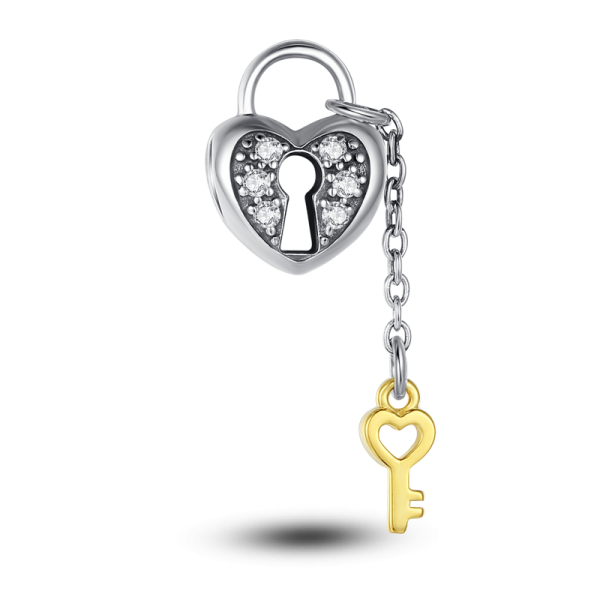 Heart Key Transparent PNG Image