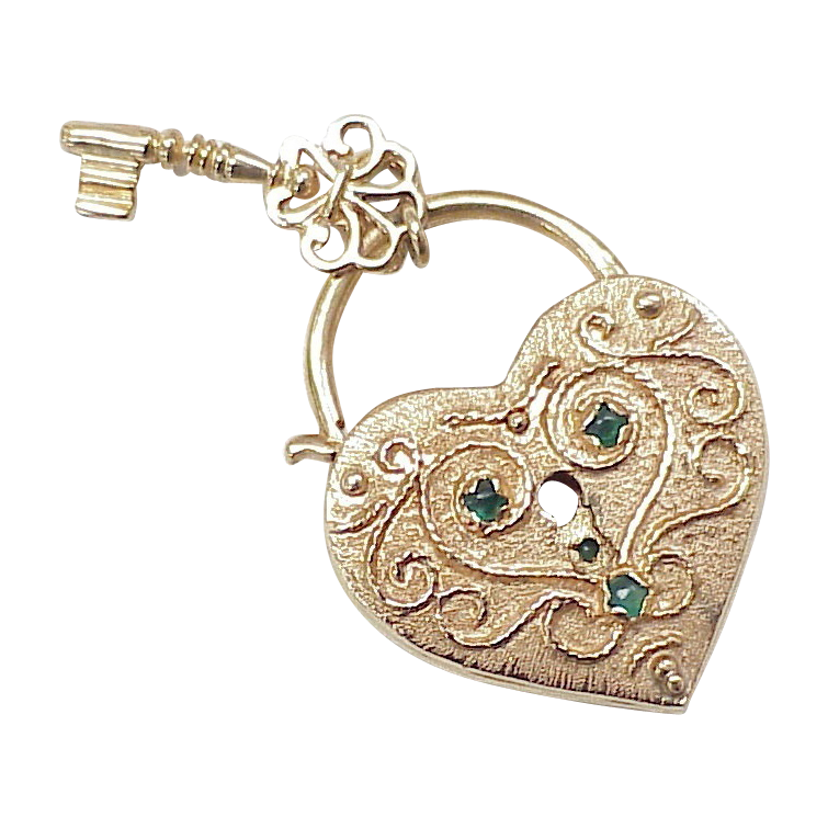 Heart Key Transparent PNG Image