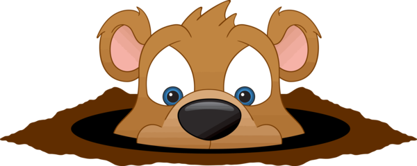 Groundhog Day Cartoon Snout Fawn For Holiday Transparent PNG Image