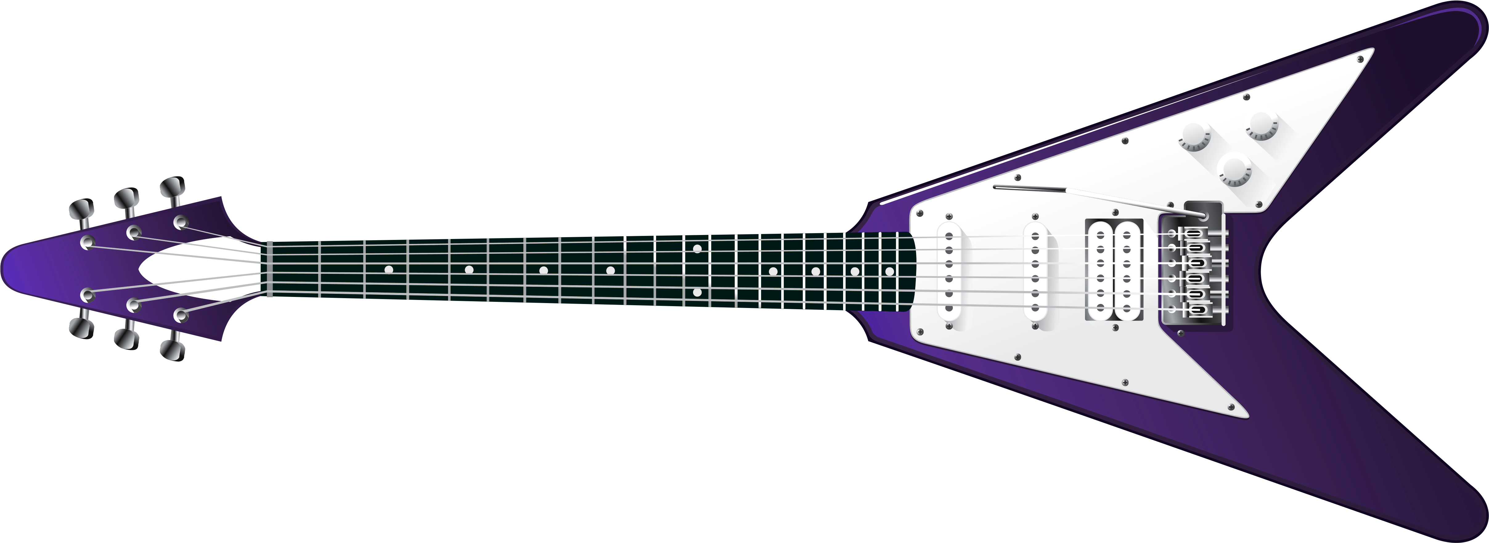 Purple Guitar Electric Transparent PNG Image