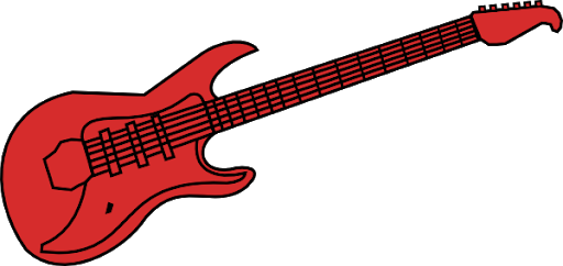 Guitar Vector Electric Red Transparent PNG Image