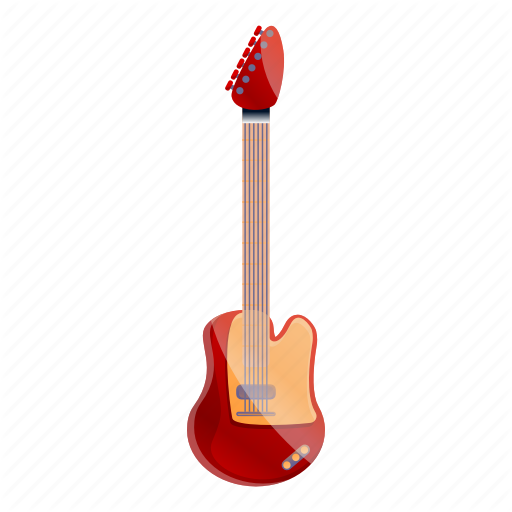Guitar Vector Electric Red Transparent PNG Image