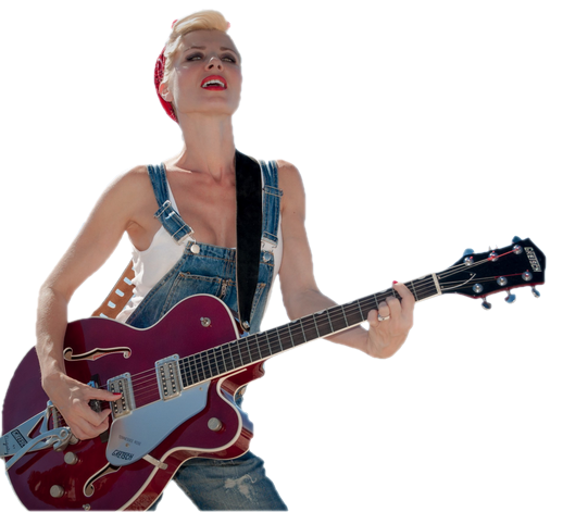 Guitar Acoustic Girl Transparent PNG Image