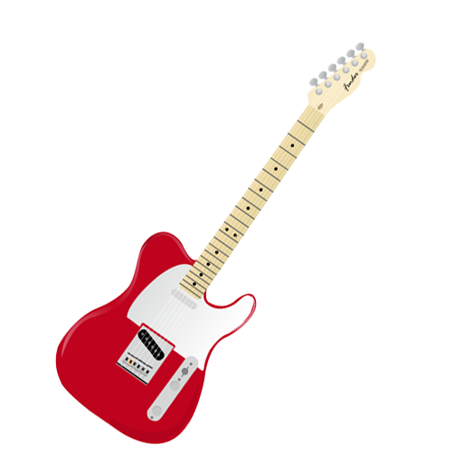 Guitar Acoustic Red Transparent PNG Image
