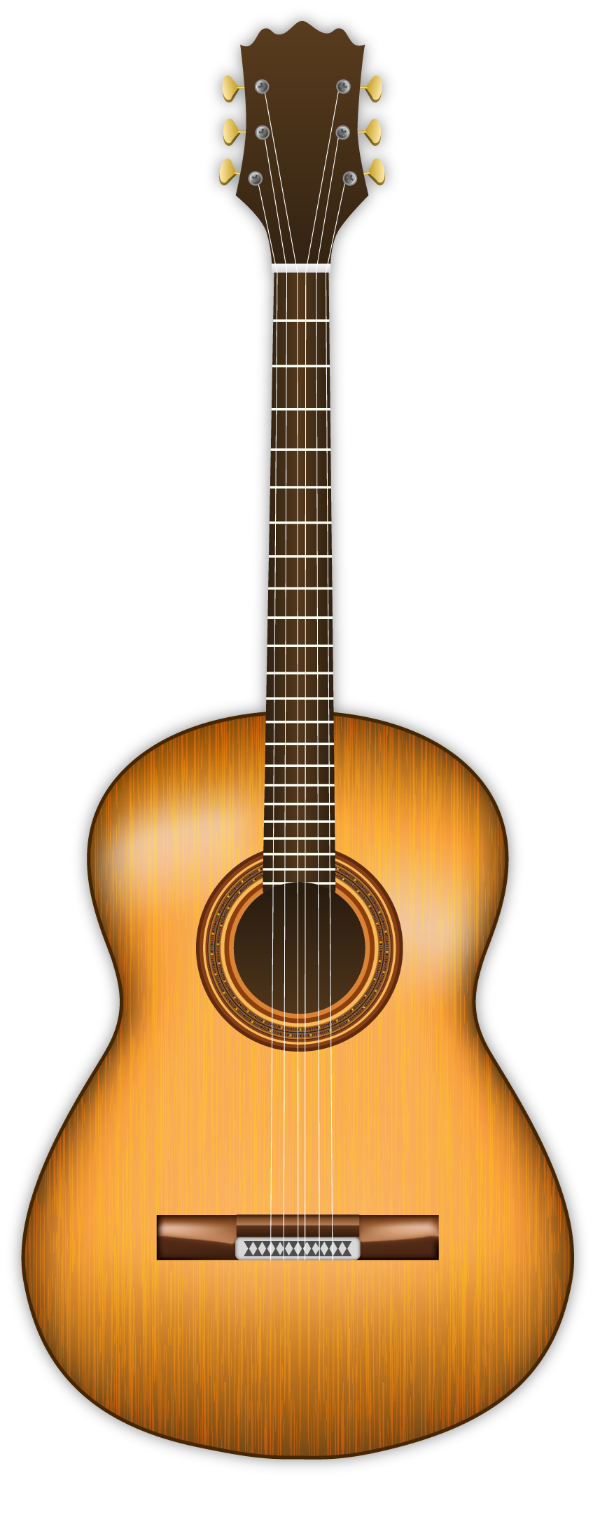 Guitar Brown Transparent PNG Image