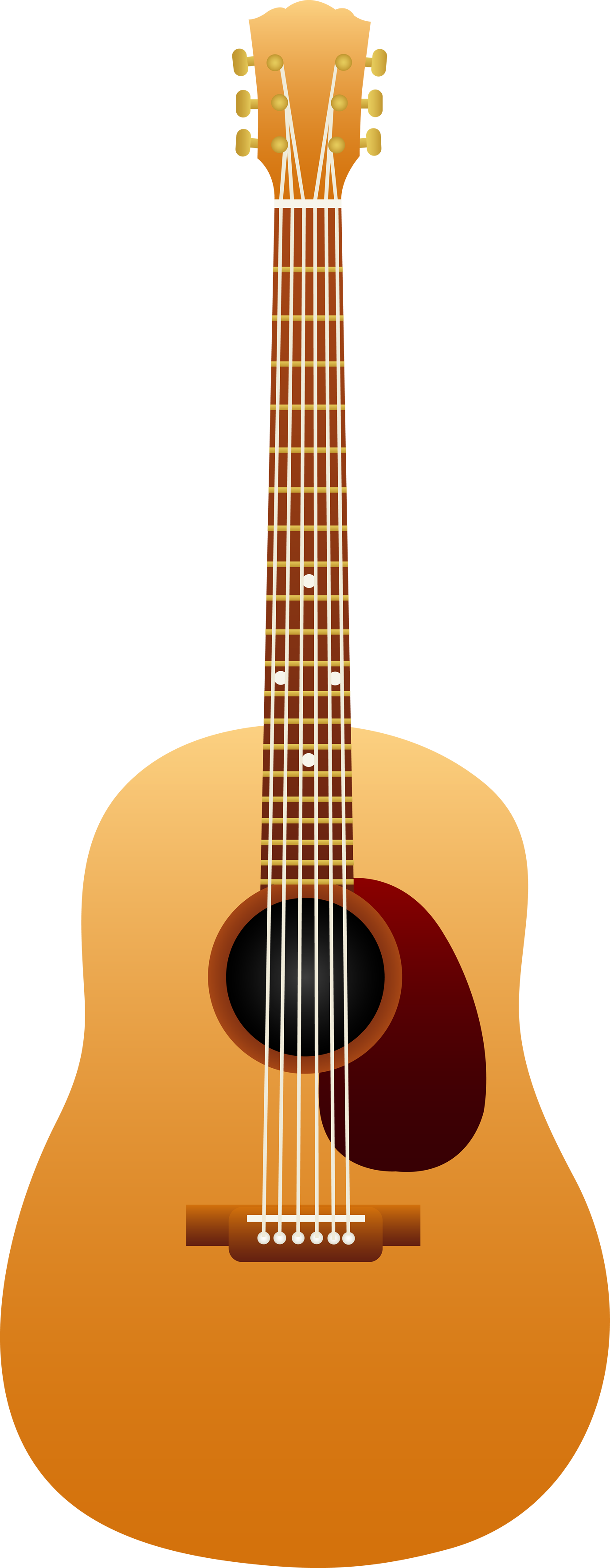 Guitar Brown Transparent PNG Image