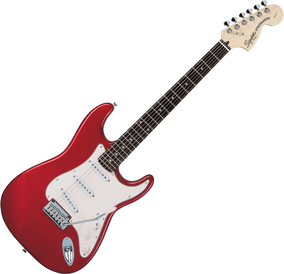 Guitar Music Red Transparent PNG Image