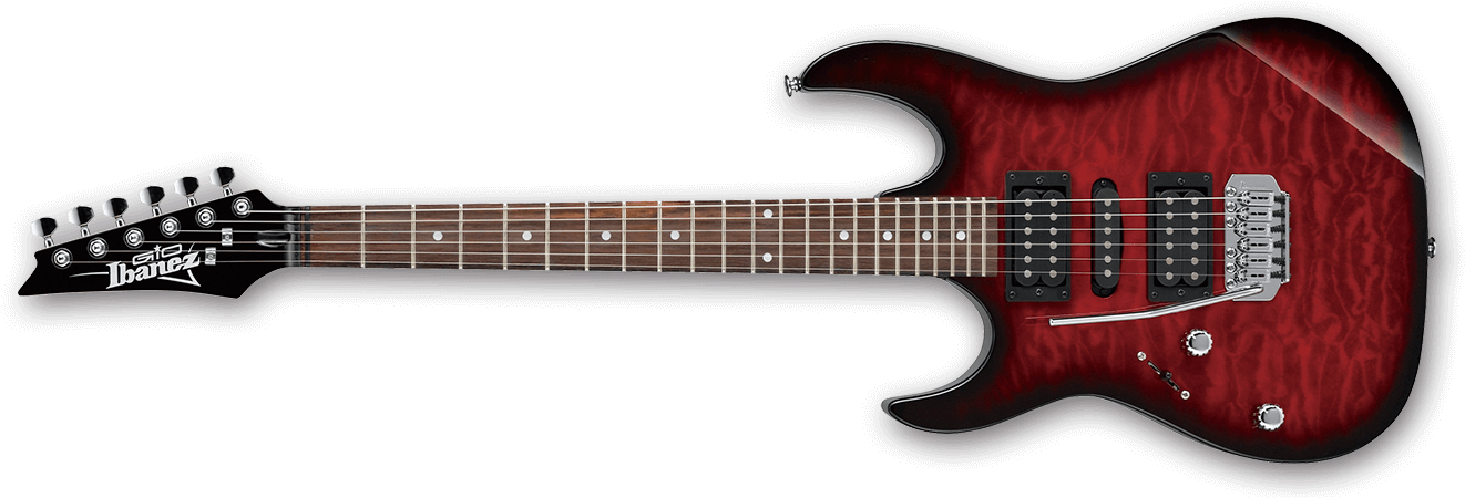 Guitar Red Transparent PNG Image