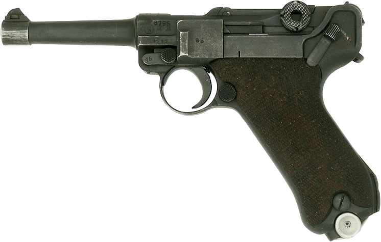 Luger German Handgun Transparent PNG Image