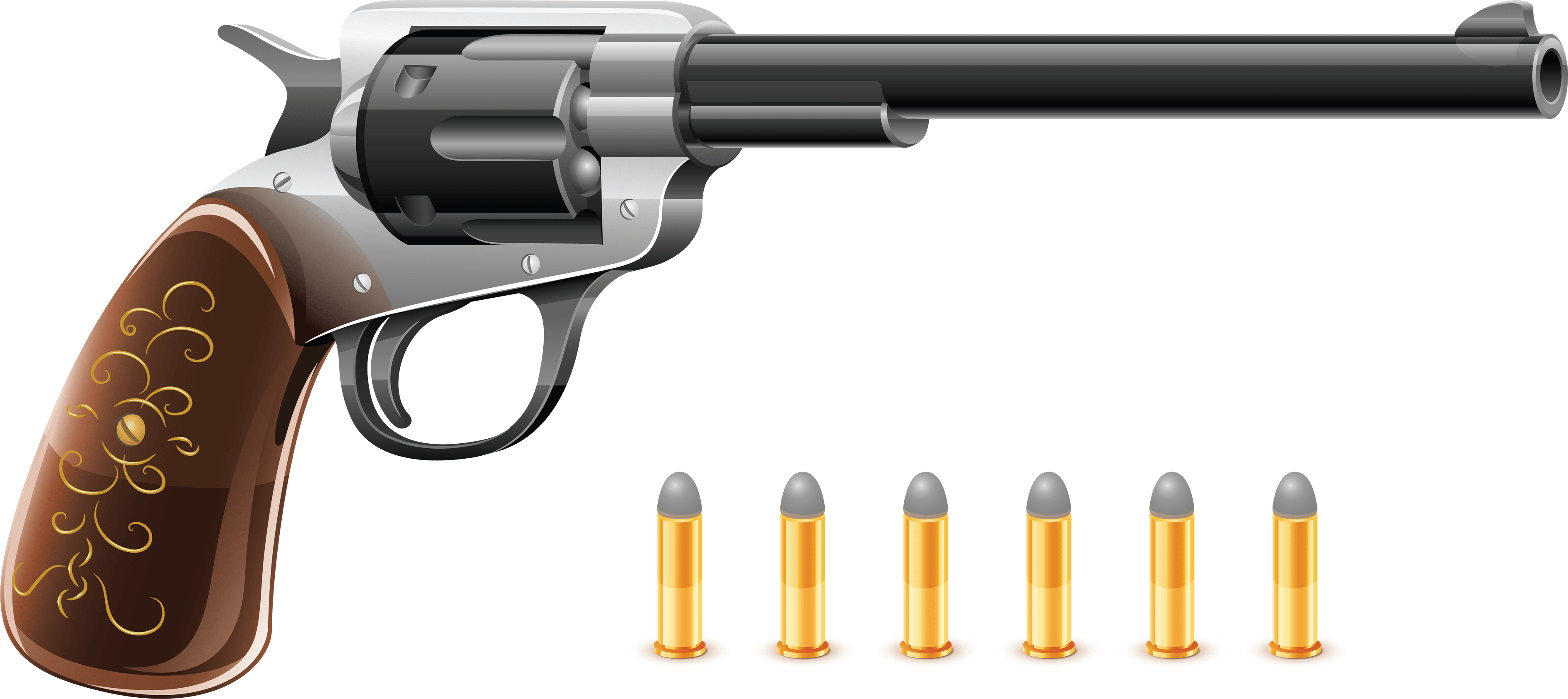 Revolver Colt Handgun Transparent PNG Image