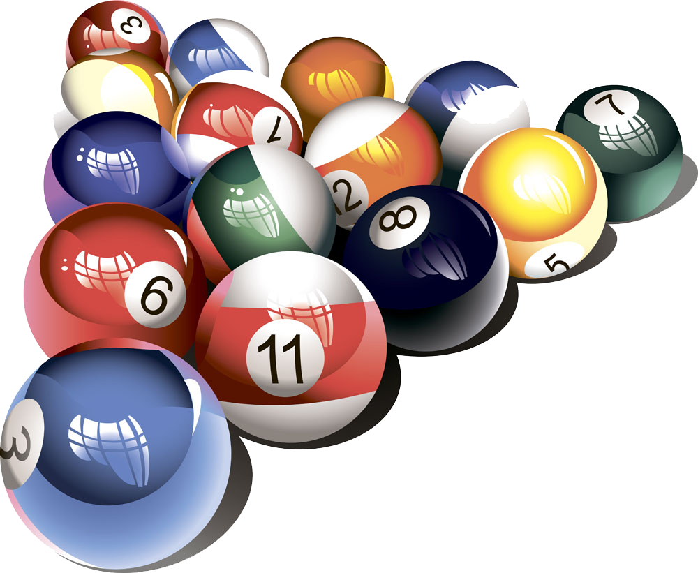 Billiard Balls Transparent PNG Image
