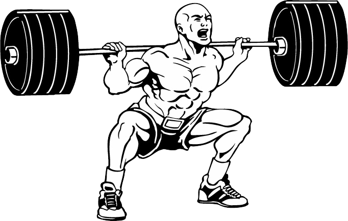 Gym Squat Transparent PNG Image