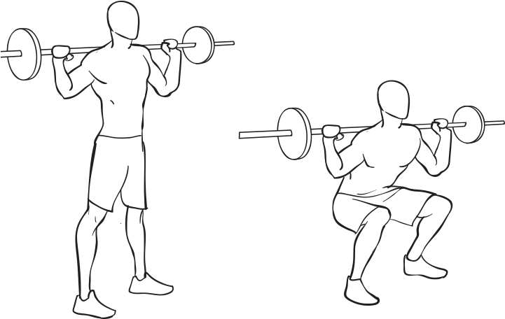 Squat Transparent PNG Image