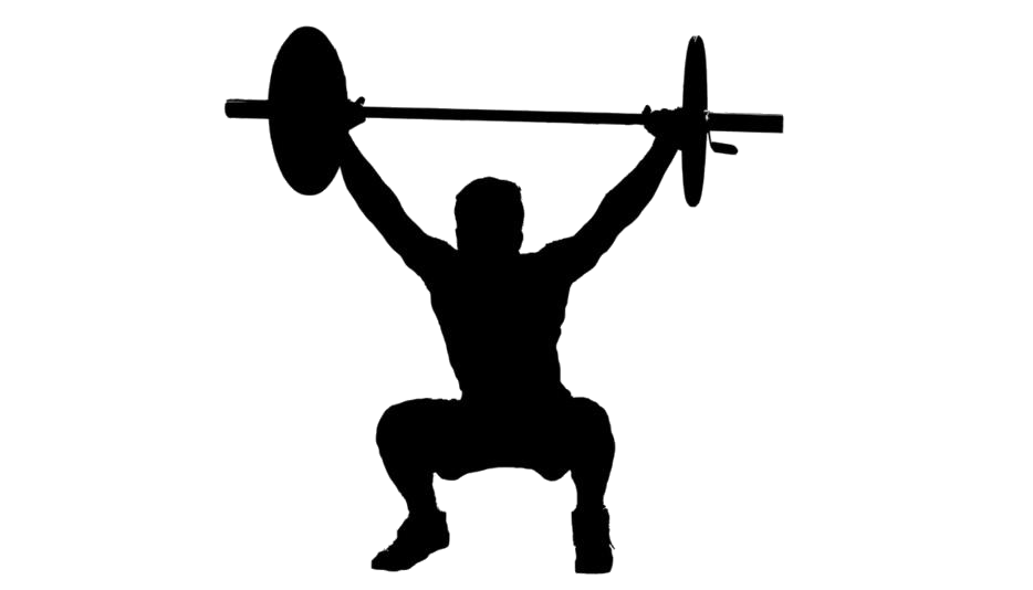 Squat Silhouette Transparent PNG Image