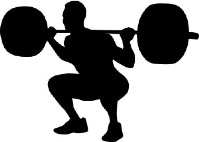 Squat Silhouette Transparent PNG Image