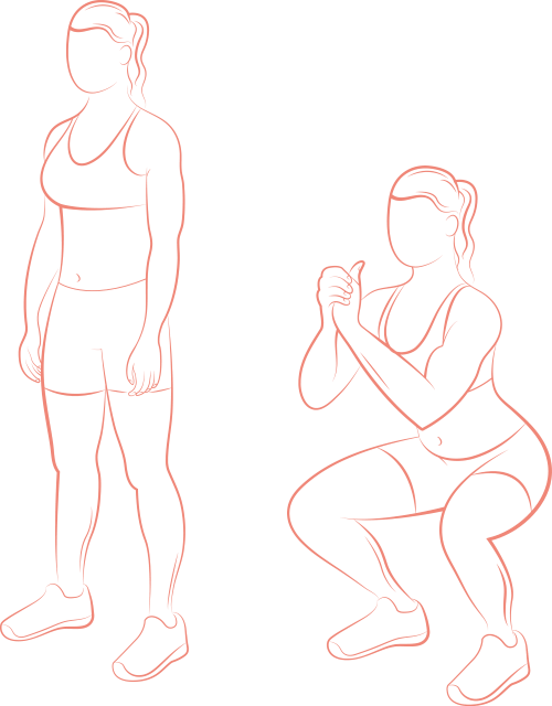 Workout Squat Transparent PNG Image