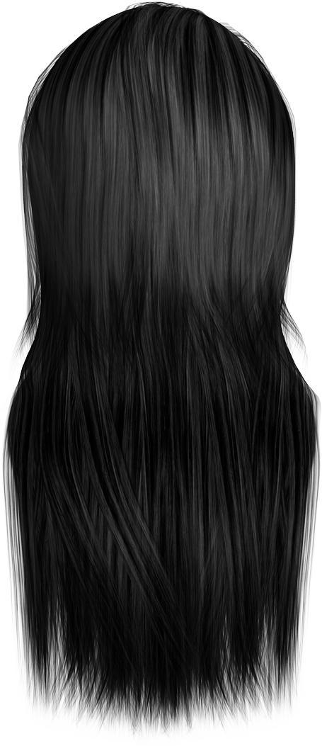 Women Black Hair Transparent PNG Image
