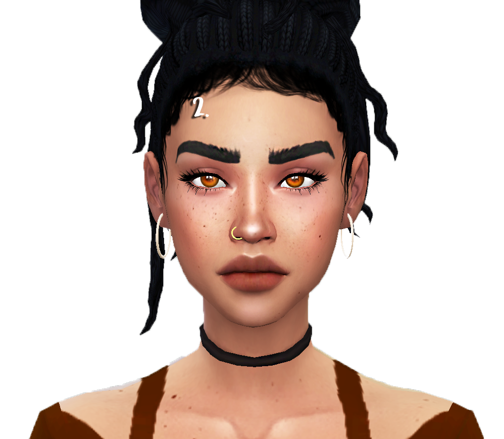 Sims Eyebrow Face Transparent PNG Image