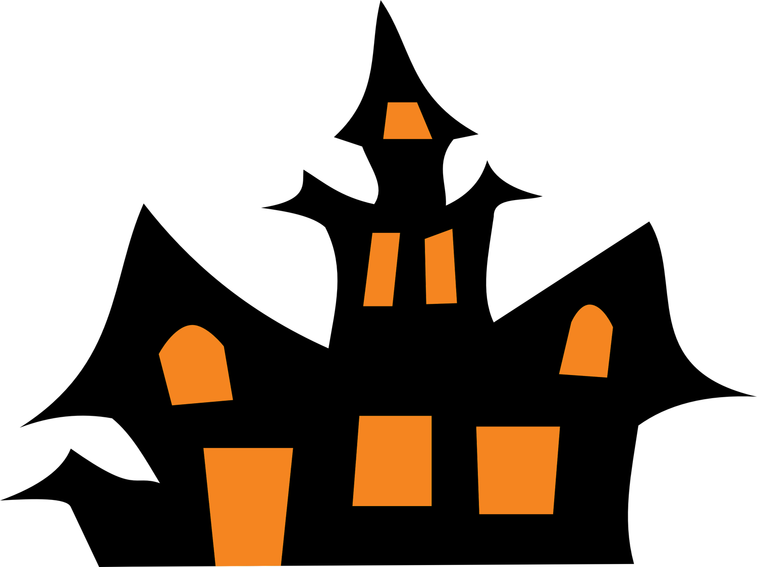 Halloween House Transparent PNG Image