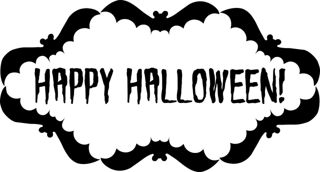 Happy Halloween Text Transparent PNG Image