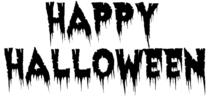 Happy Halloween Text Background Transparent PNG Image