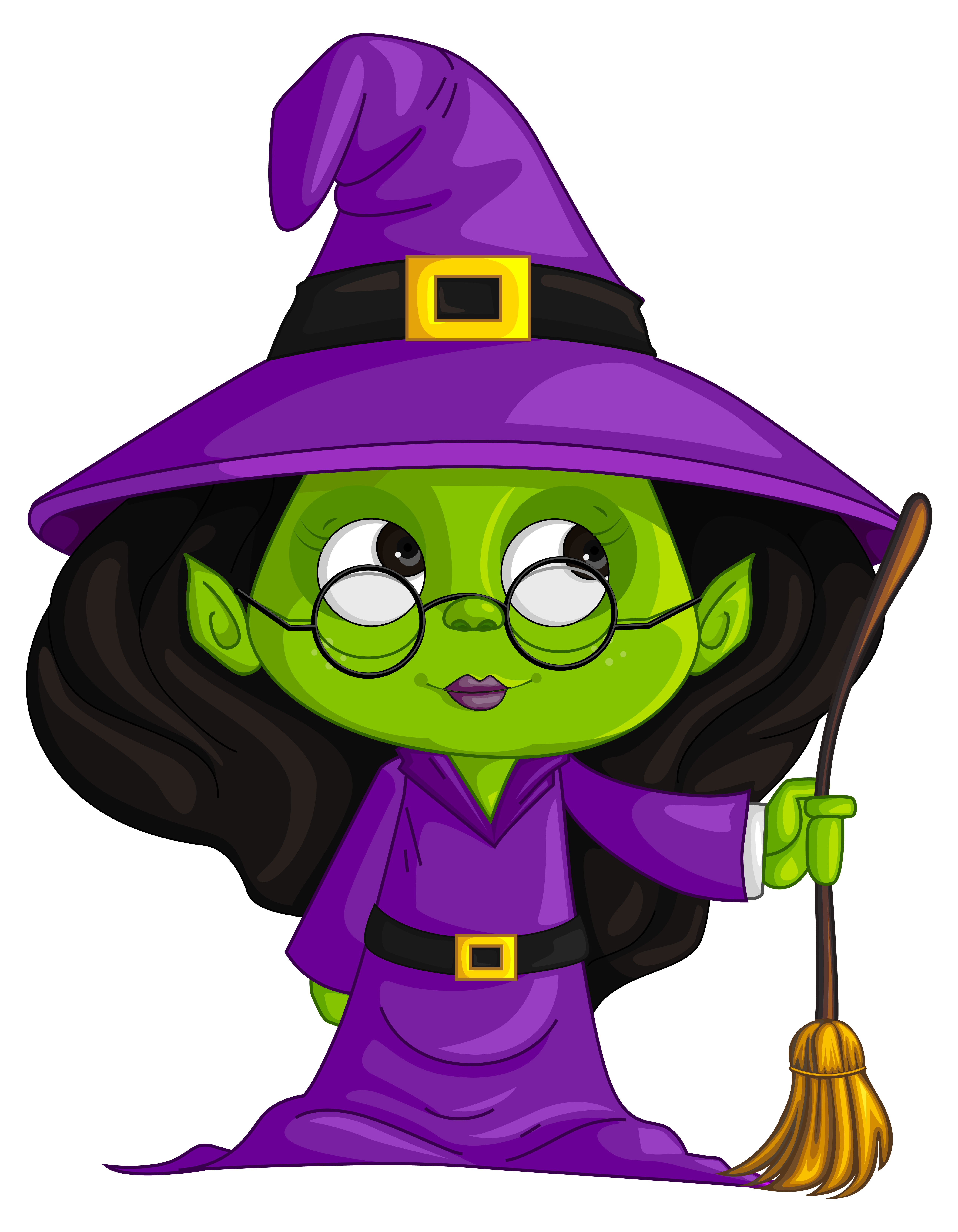 Purple Witch Witchcraft Transparent PNG Image