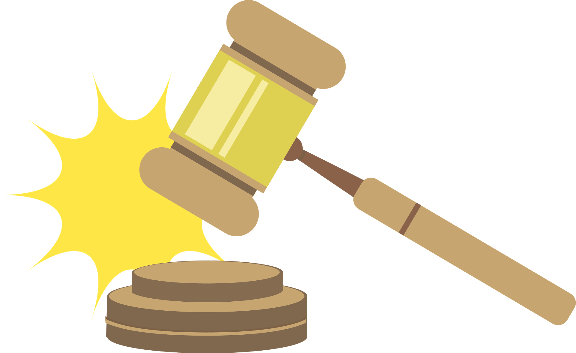 Auction Vector Hammer Transparent PNG Image