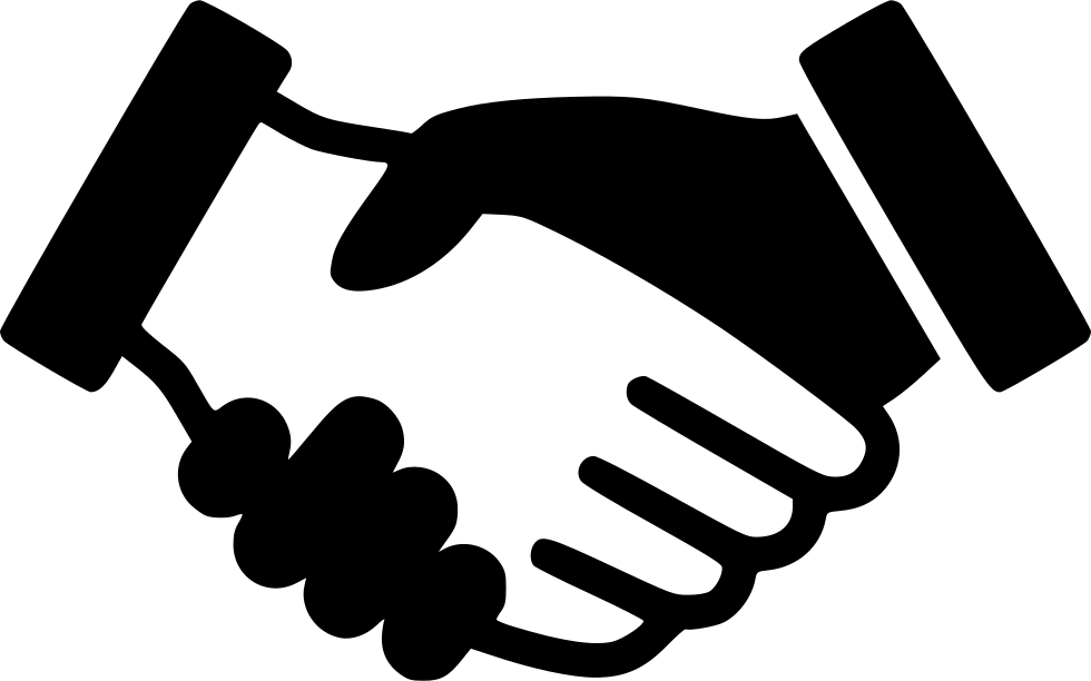 Shake Silhouette Hand Transparent PNG Image