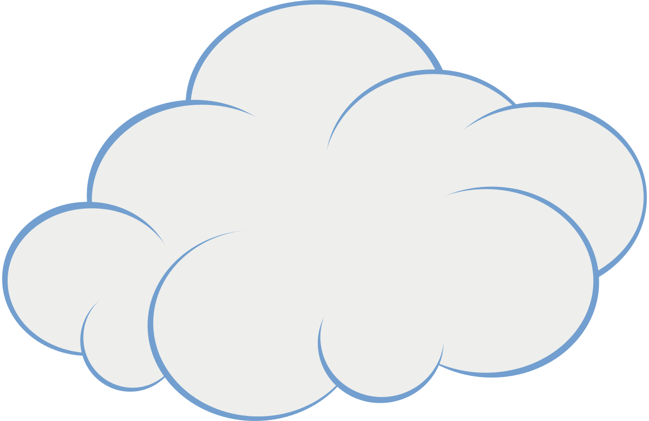 Blue Animation Cartoon Cloud Area Transparent PNG Image