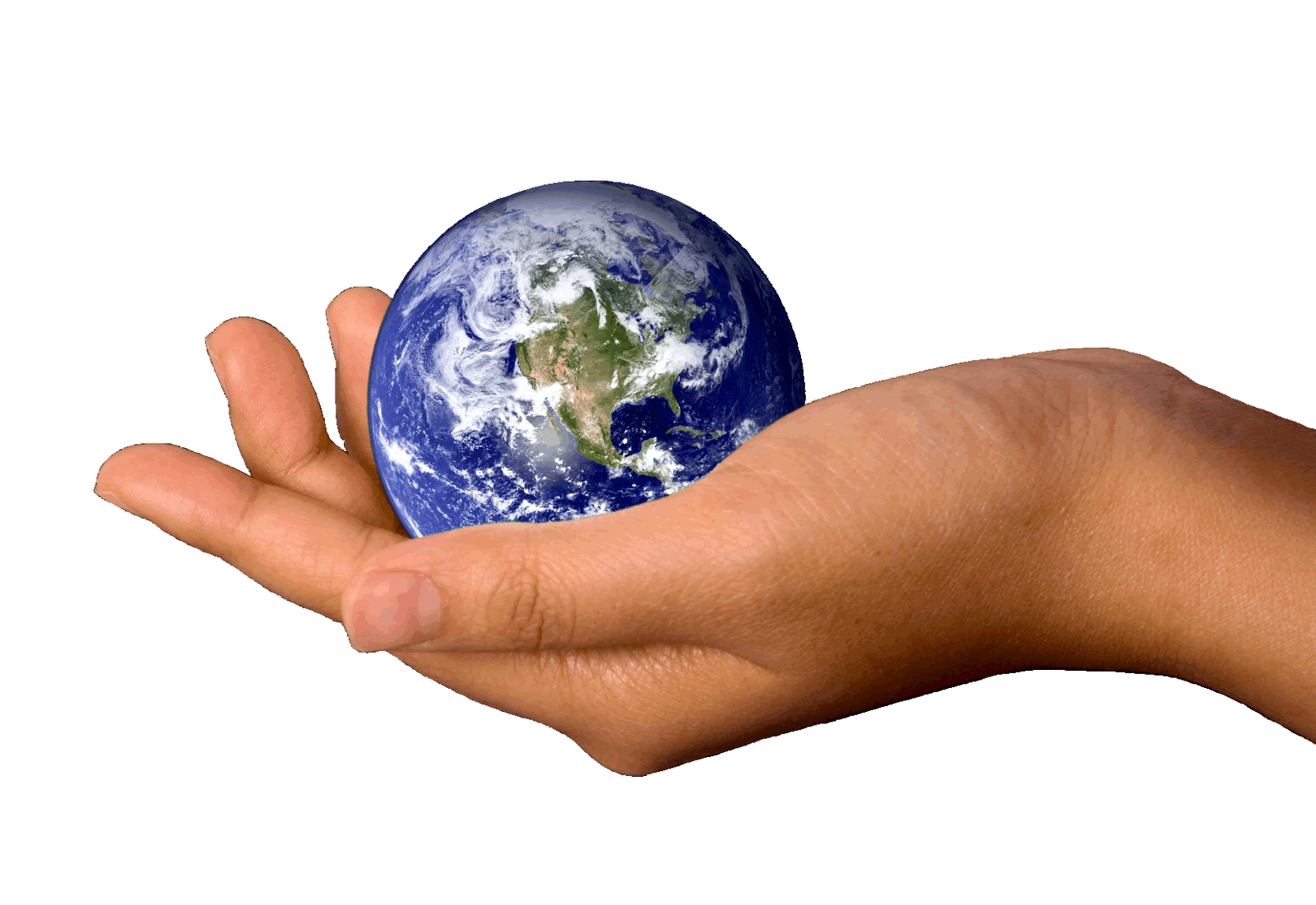 Earth In Hands Hand Transparent PNG Image