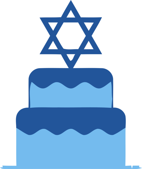 Hanukkah Blue Electric Baked Goods For Happy Colors Transparent PNG Image