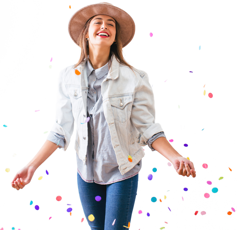 Girl Happy Transparent PNG Image