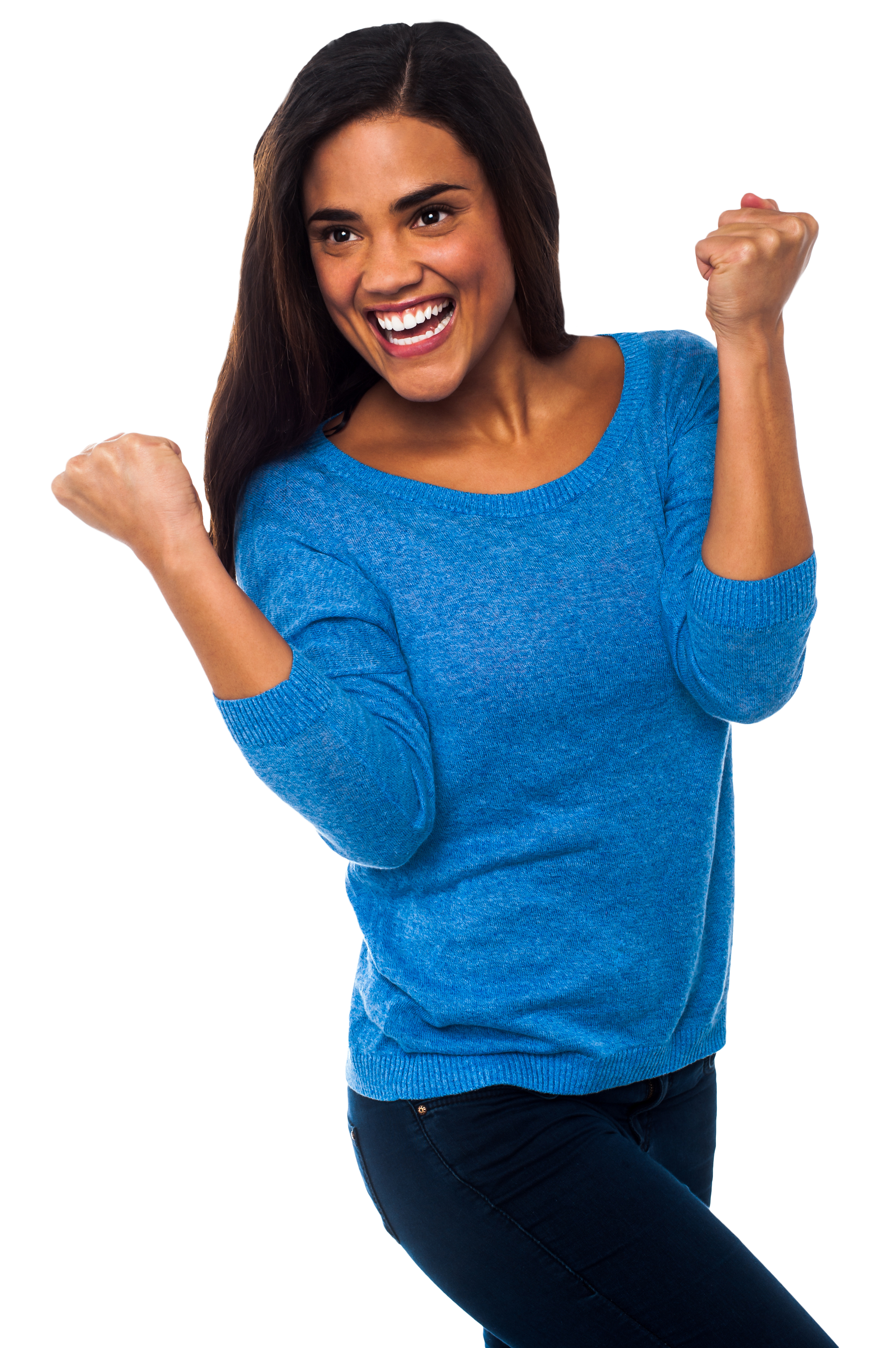 Girl Happy Transparent PNG Image