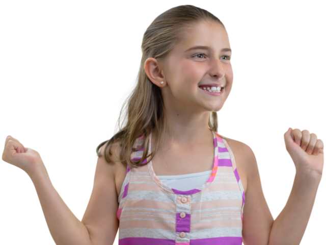 Happy Girl Transparent PNG Image